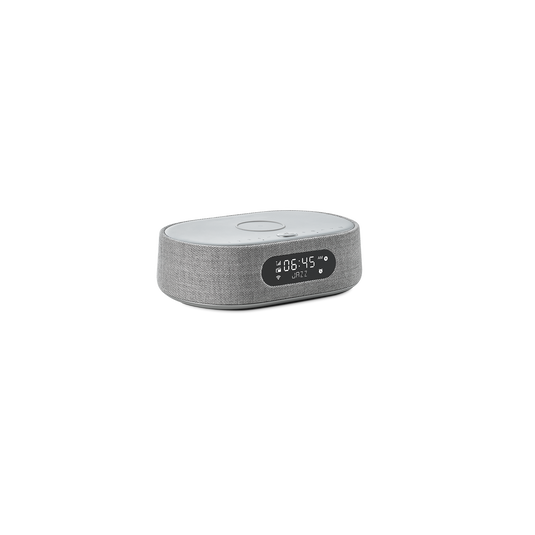 Harman Kardon Citation Oasis FM - Grey - Voice-controlled speaker with clock radio and wireless phone charging - Hero image number null